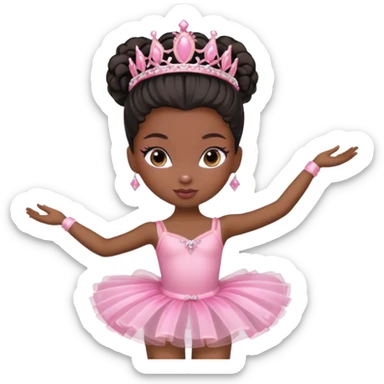 Ballerina Bratz black sticker