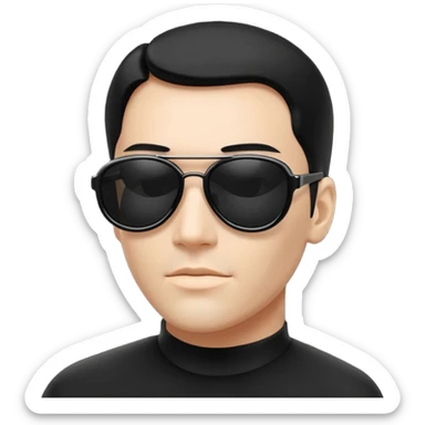 Matrix sunglasses sticker