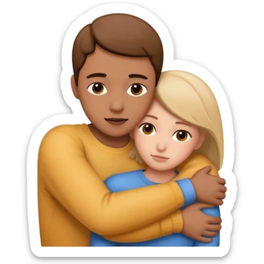 🫂+🤫 sticker