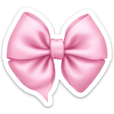 baby pink bow sticker