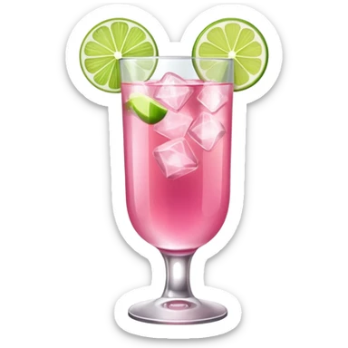 pink gin tonic sticker
