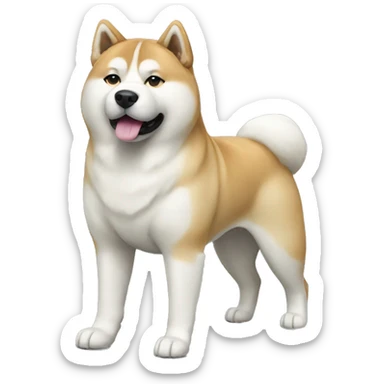 Akita Dog Breed Full Body sticker