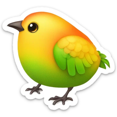 mango bird 3В sticker