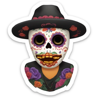 dia de los muertos sticker