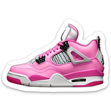 jordan 4 pink sticker