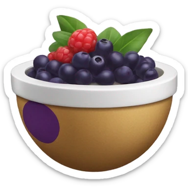 an acai bowl sticker