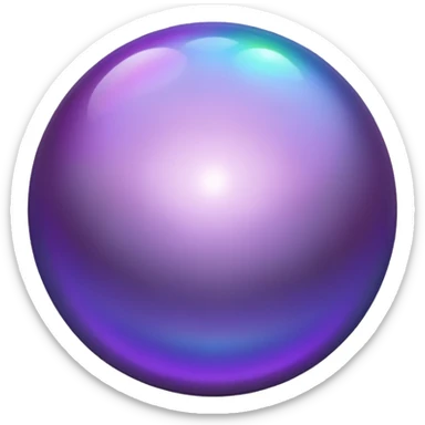black and purple pearl sticker