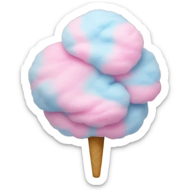 Cotton candy sticker