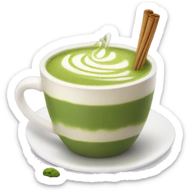 Matcha latte  sticker