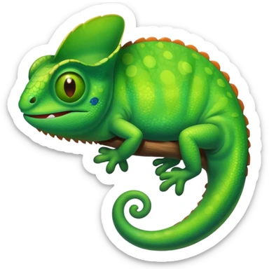 chameleon emoji sticker