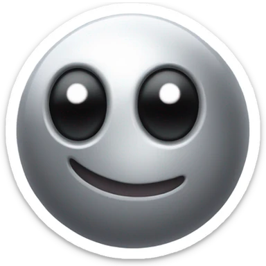 Metal cute black eyes Kirby ball driving on 4 car wheels sticker