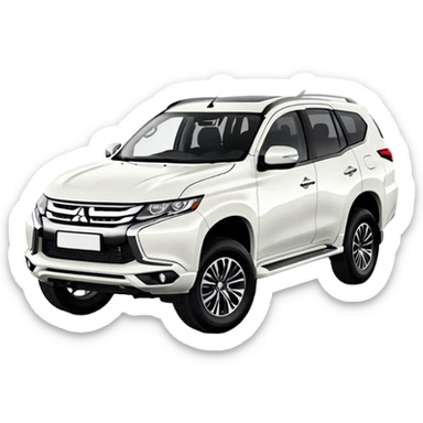 Mitsubishi Pajero sport - Mitsubishi (Model Year: 2021) (Iconic colour: White) sticker