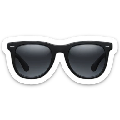 black glasses sticker