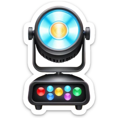 colorfull Stage light projectors sticker