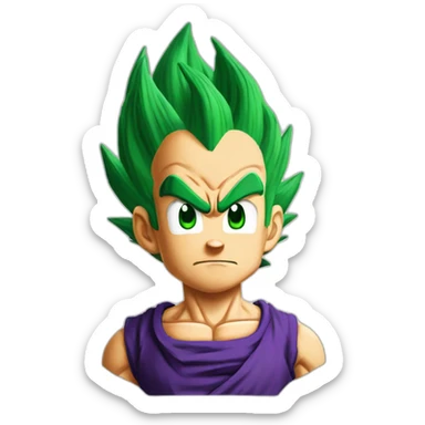 Dragon ball z végéta  sticker