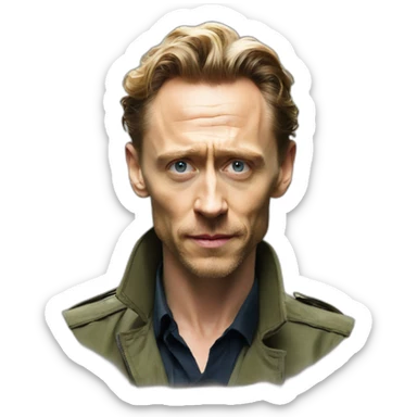 Tom hiddleston in the night manager sticker