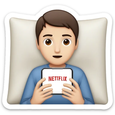 I like watching Netflix sticker