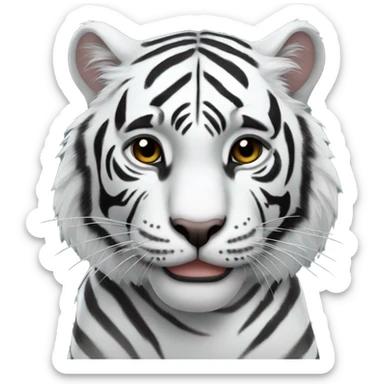 white tiger with black panther sticker