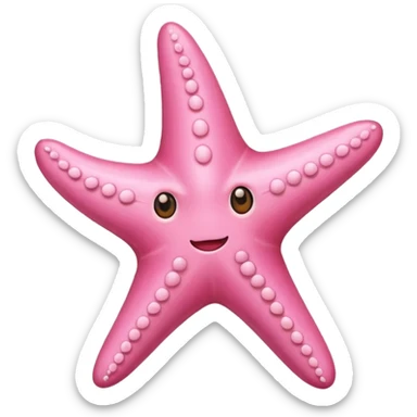  pink starfish sticker
