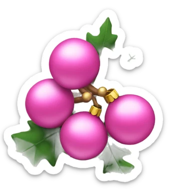 Christmas pink sticker