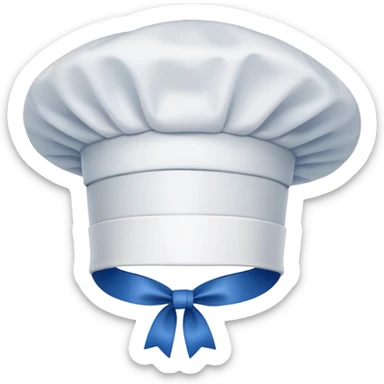 blue ribbon chef's hat sticker