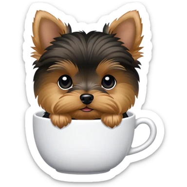 Teacup Yorkie sticker