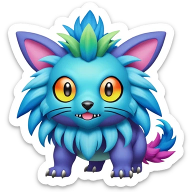 Fakémon-Pokémon-Spectrobes-Digimon-critter-fantasy-hybrid-creature  sticker