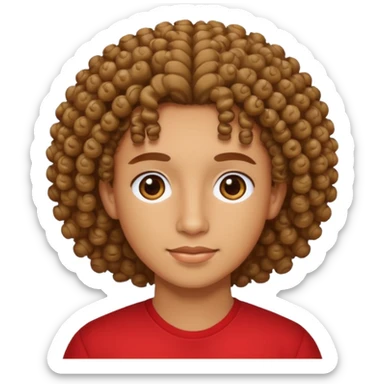 Hispanic with curly hair puerto rican sticker