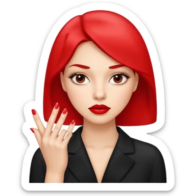 Make a combo of 🤨💅👄 sticker