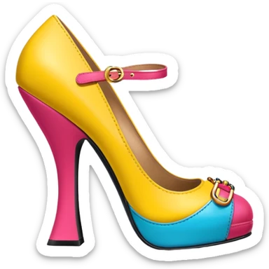 Moschino spam design can shoe   sticker