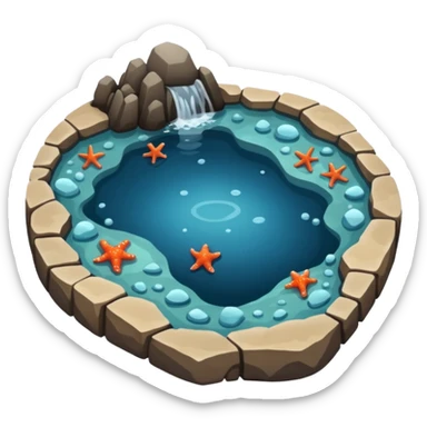 Tide pool sticker