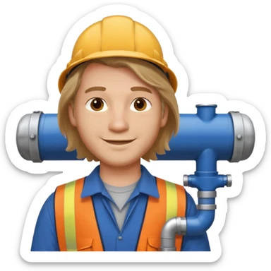 customer. 1 person only white male with shoulder normal person cloths. adult. pipeline technician change the expression and the shape of the face change the color of eyes. remove the background sticker