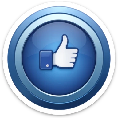 représente le célèbre badge de certification Facebook (blue check " ou "pastille bleue) sticker
