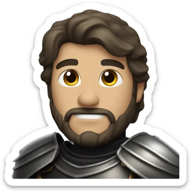 "brave knight in  black armor" sticker