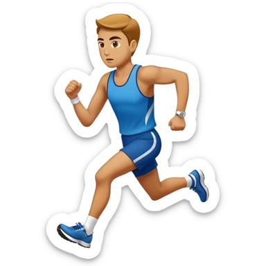 Banker running a marathon  sticker