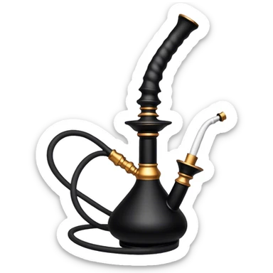 black hookah sticker