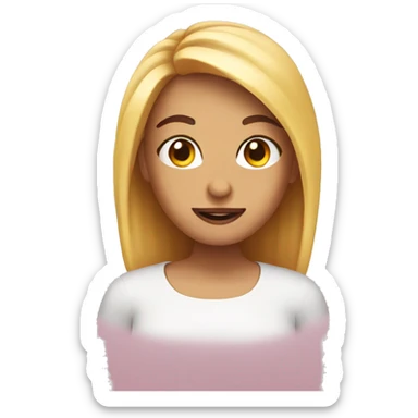 Create a classic emoji that is super cute and has nails on sticker