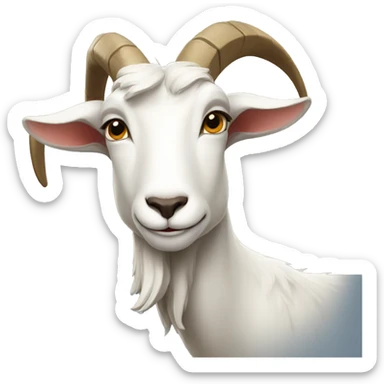 whispering goat sticker