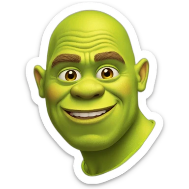 Shrek weird sticker