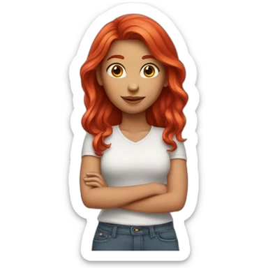 Girl-red-hair sticker