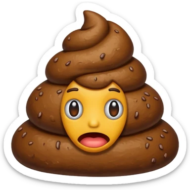 shit emoji sticker