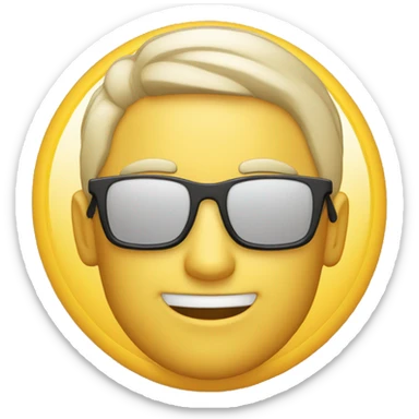 Homme dans une voiture avec des lunettes de soleil  sticker