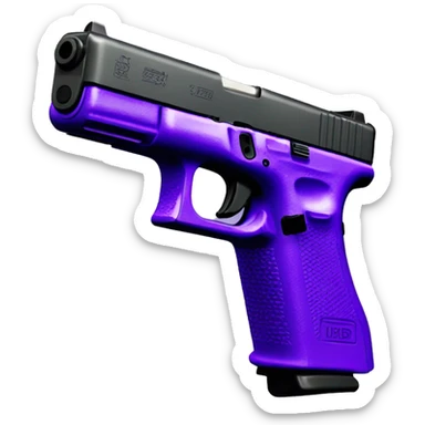 Purple Glock 19 sticker