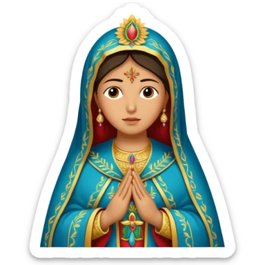virgen de Santa María de Guadalupe sticker