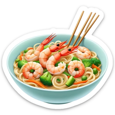 Shrimp thai glass noodle sticker