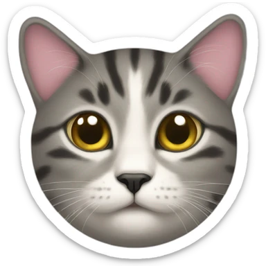 Hald  dots cat sticker