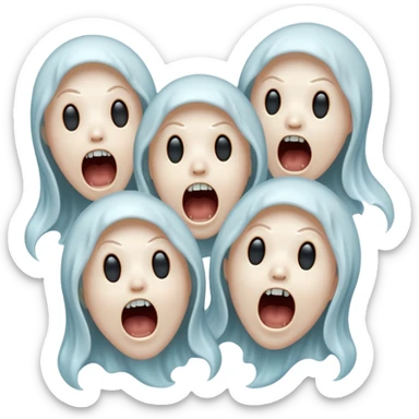 screaming souls of the ancestory sticker