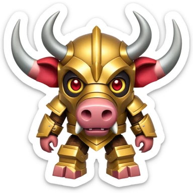 Minecraft Piglin sticker