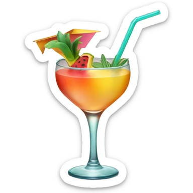 beach drink sticker