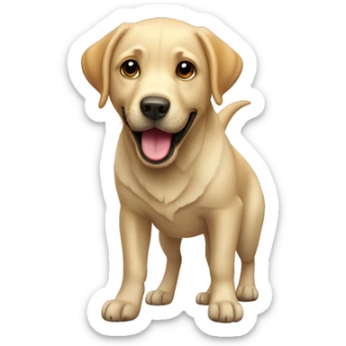 Labrador playing  sticker